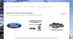 Desktop Screenshot of mossmotorco.com